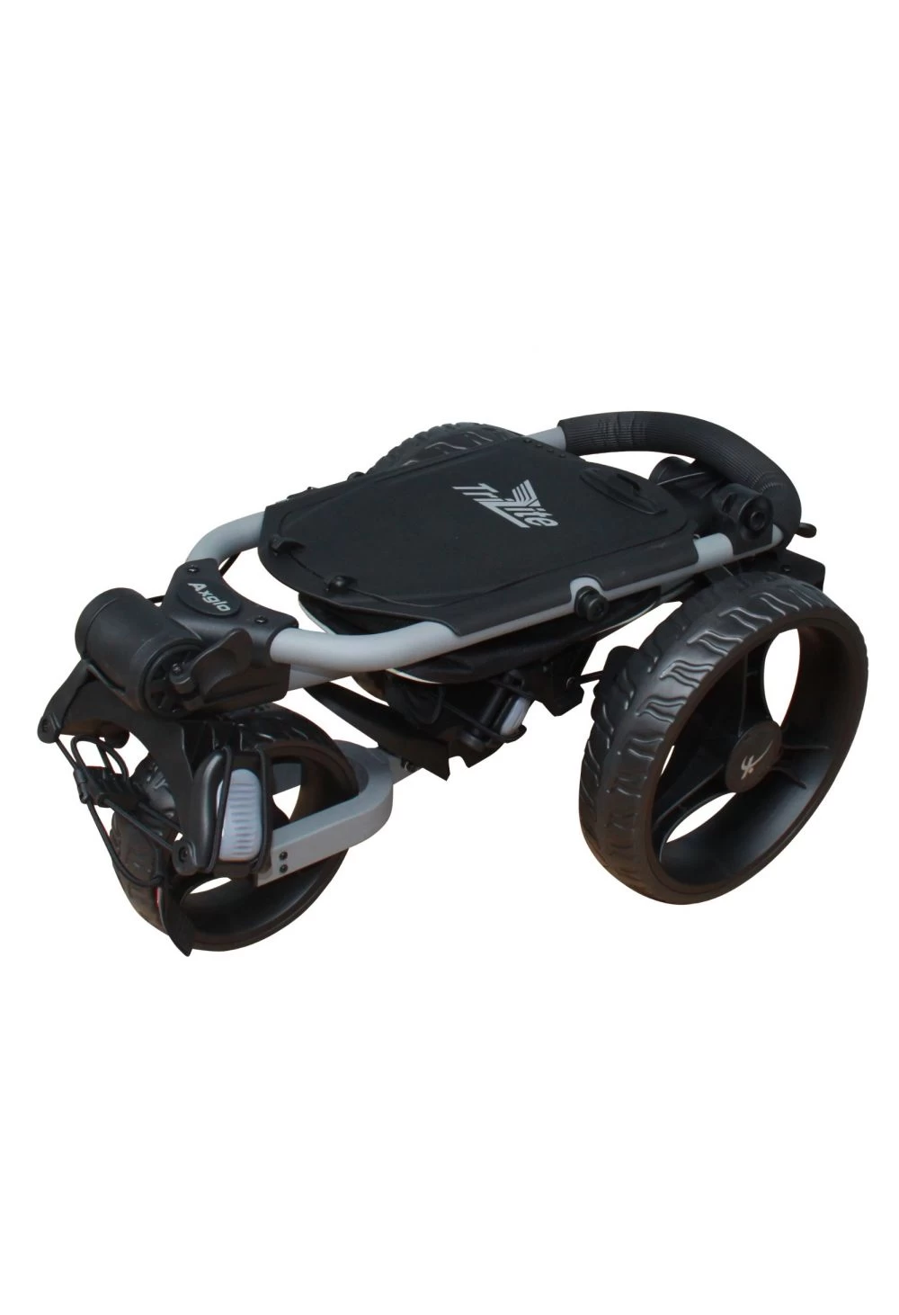 Axglo TriLite 3 Wheel Golf Trolley | Grey/Black - Image 2
