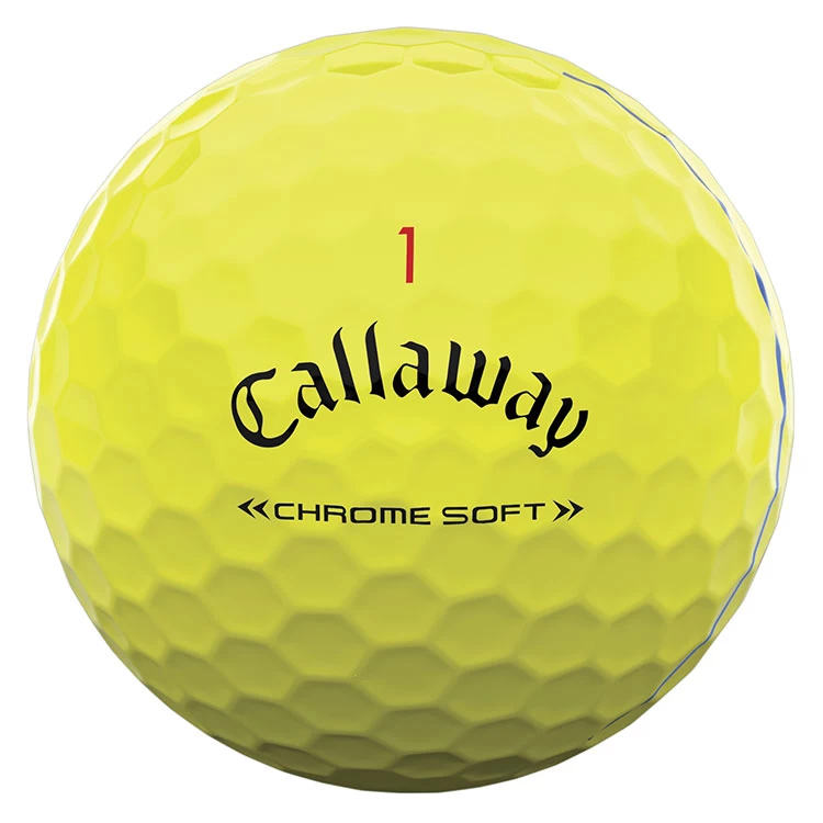 Callaway Chrome Soft Triple Track Golf Balls | Yellow - Image 2
