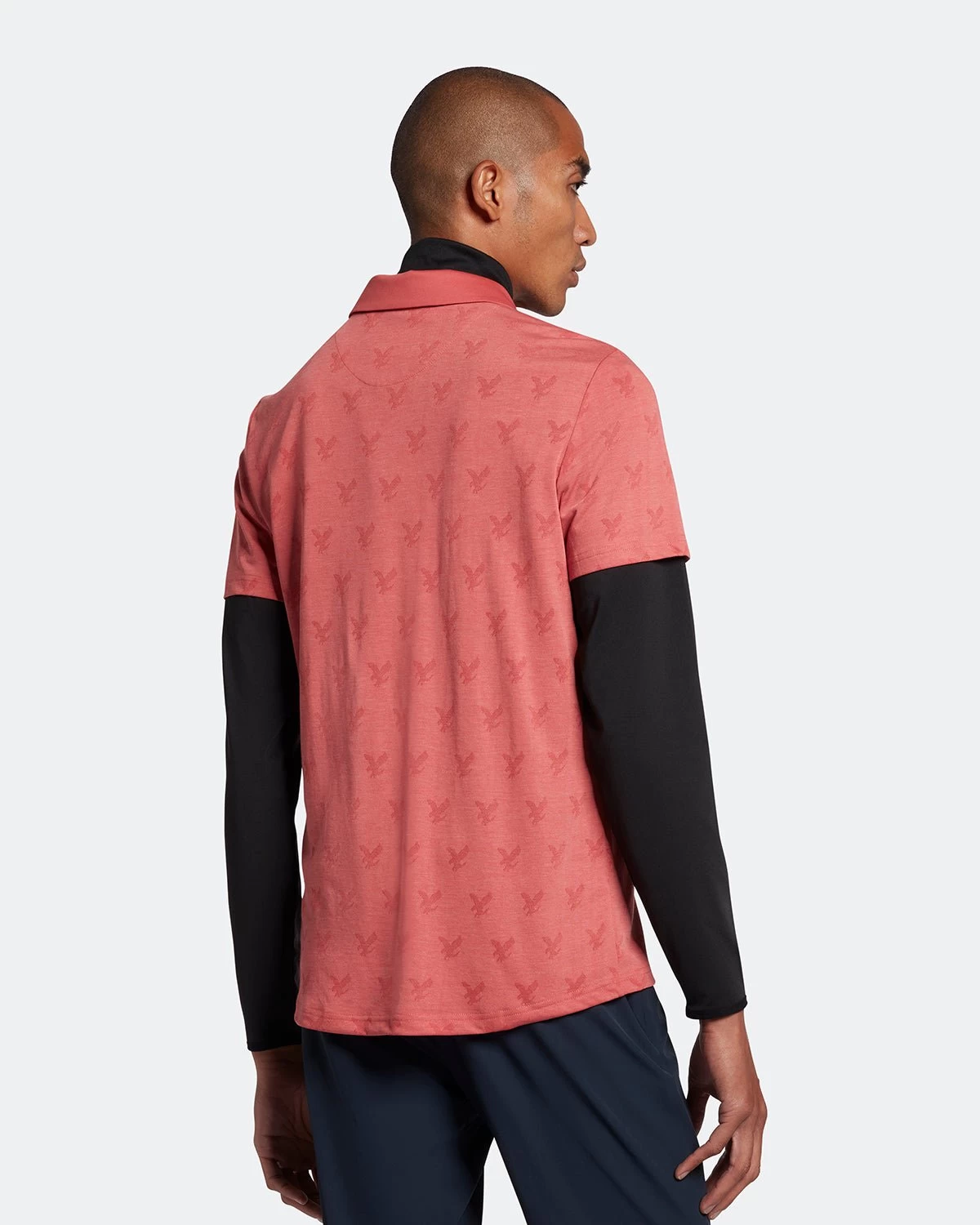 Lyle & Scott Jacquard Golf Polo Shirt SP1562G - Image 2