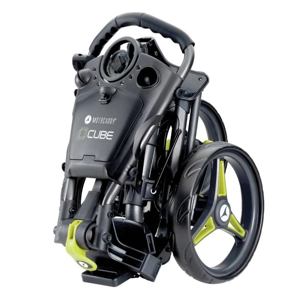 Motocaddy Cube Golf Push Trolley | Lime