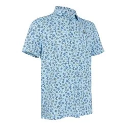 Original Penguin Lemonade All Over Print Golf Polo Shirt OGKSC042