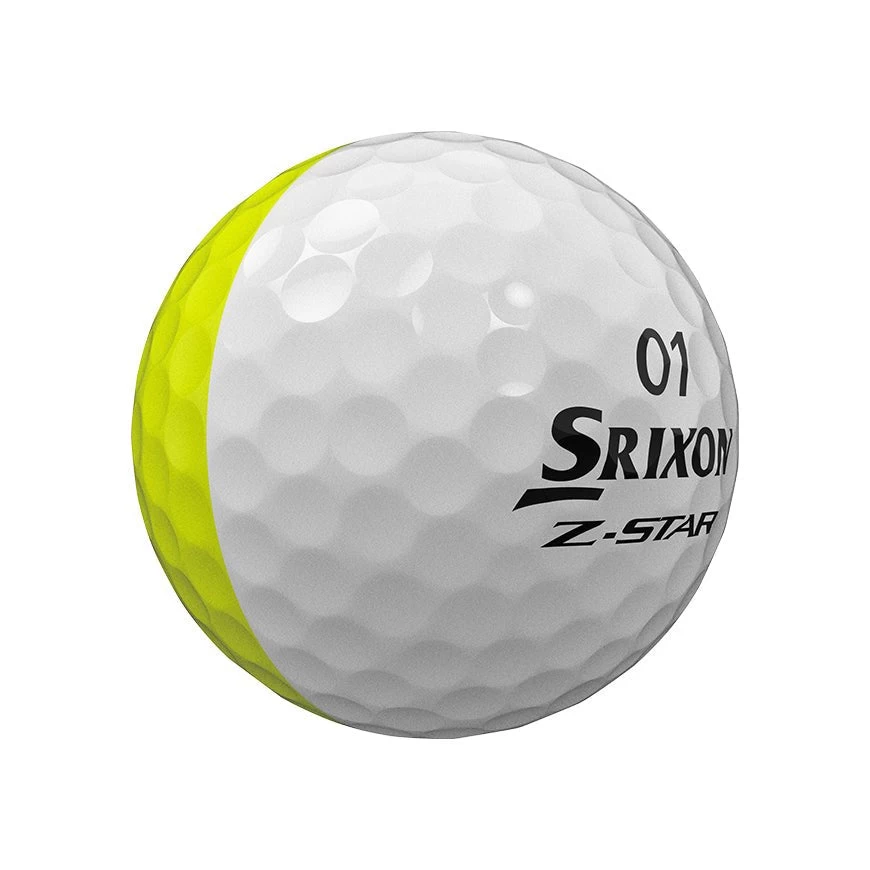 Srixon Z-Star Tour Divide Golf Balls | Yellow/White - Image 2