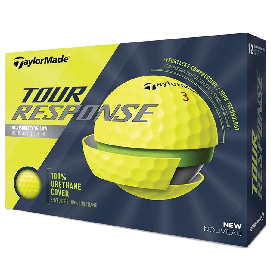 TaylorMade Tour Response Golf Balls | Yellow