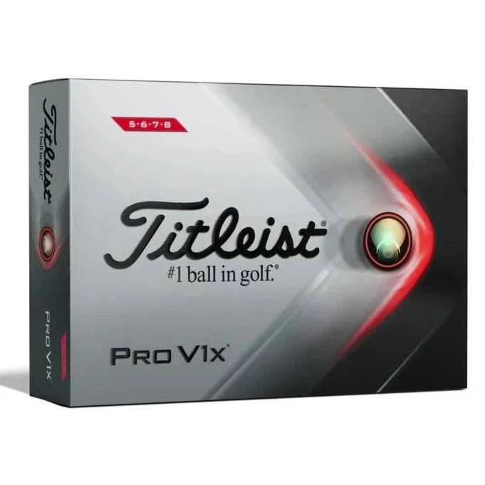 Titleist Pro V1X High Numbers Golf Balls | White