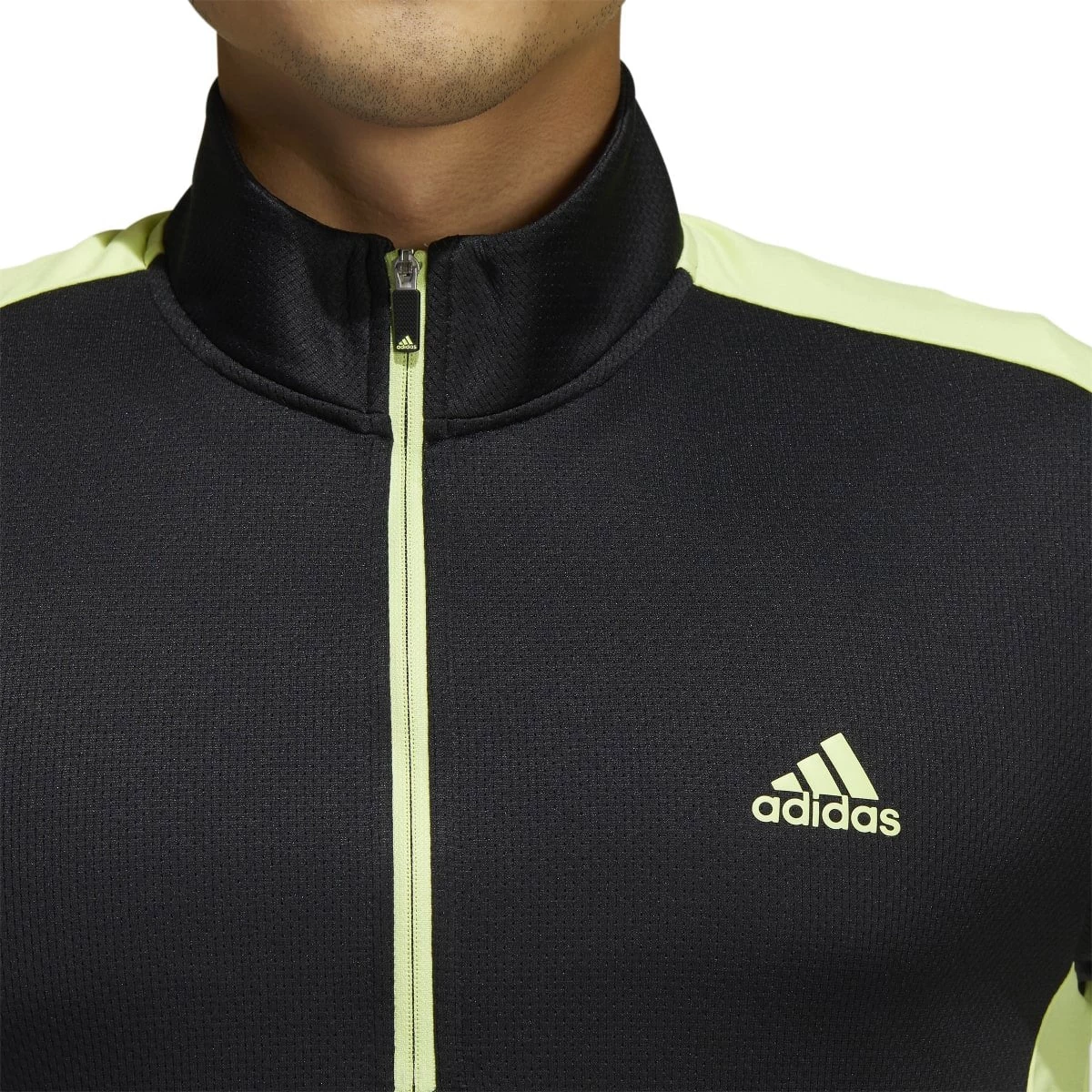Adidas Colourblock Primegreen 1/4 Zip Golf Top HC5572 - Image 4